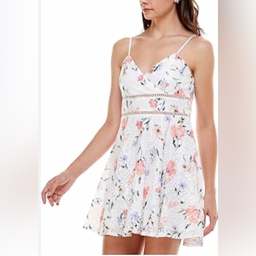 NWT Francesca’s Trixxi Lace Overlay Party Dress - Picture 2 of 16